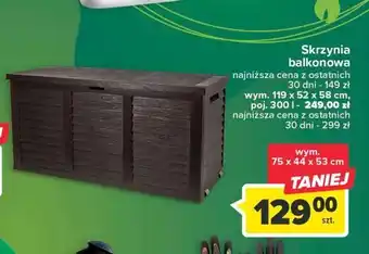 Carrefour Skrzynka balkonowa 75 x 44 53 cm oferta