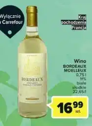 Wino bordeaux blanc moelleux