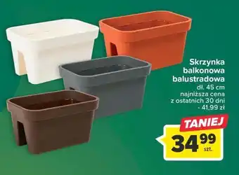 Carrefour Skrzynka balkonowa na balustradę oferta