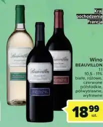Carrefour Market Wino białe wytrawne beauvillon oferta