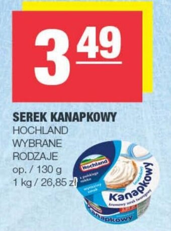 Spar Hochland serek kanapkowy 130g oferta
