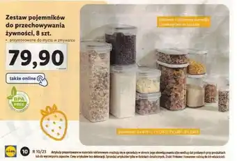 Lidl Zestaw pojemników do przechowywania żywności, 8szt. oferta
