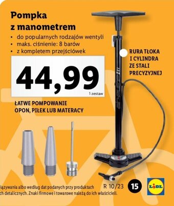 Lidl Pompka z manometrem oferta