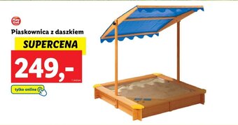 Lidl Playtive Piaskownica z daszkiem oferta