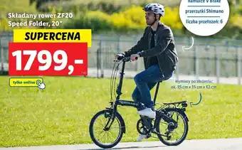 Lidl Zundapp Składany rower ZF20 Speed Folder, 20" oferta