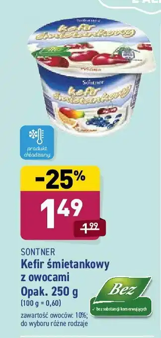 ALDI Kefir kremowy z wiśnią 1 SZT 250 G oferta