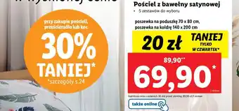 Lidl Pościel z bawełny satynowej oferta