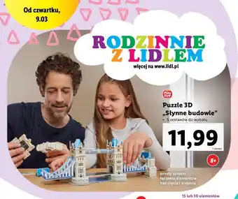 Lidl Playtive Puzzle 3D oferta