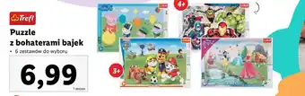 Lidl Trefl Puzzle z bohaterami bajek oferta