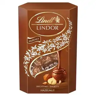 Spar Lindt lindor pralinki z czekolady mlecznej z kawałkami orzechów laskowych 200 g oferta