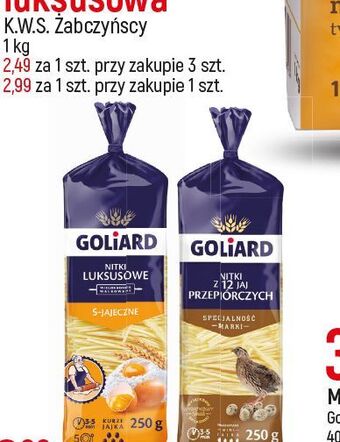 E.Leclerc Makaron nitka 4 jajeczna z jaj kury zielononóżki goliard oferta