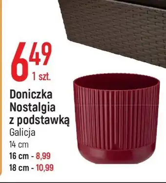 E.Leclerc Doniczka nostalgia z podstawką 16 cm galicja oferta