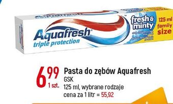 E.Leclerc Pasta do zębów fresh & minty aquafresh triple protection oferta