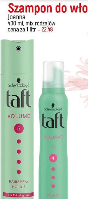 E.Leclerc Lakier do włosów ultra strong taft volume oferta