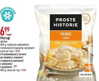 E.Leclerc Pierogi po wiejsku z mięsem i pieczarkami iglotex proste historie oferta