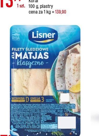 E.Leclerc Filety śledziowe a la matjas w oleju lisner oferta