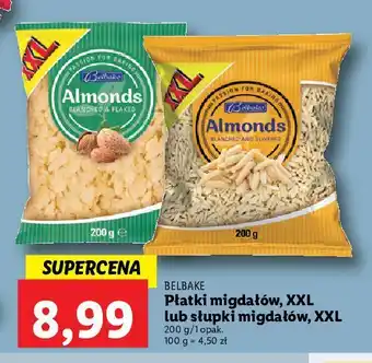 Lidl Migdały słupki belbake oferta