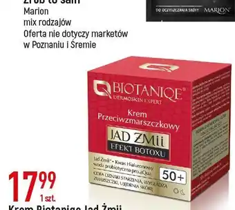E.Leclerc Krem liftingujący na dzień i noc 50+ biotaniqe jad żmii oferta