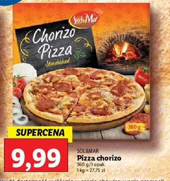 Lidl Pizza chorizo sol&mar oferta