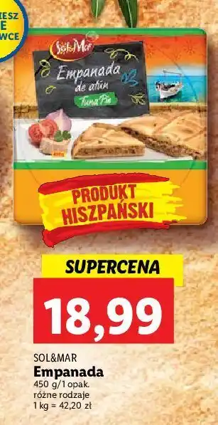Lidl Empanada z tuńczykiem sol&mar oferta