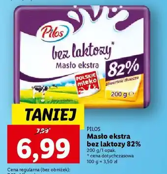 Lidl Masło ekstra bez laktozy 82% pilos oferta