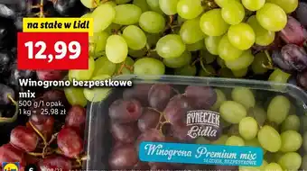 Lidl Winogrona bezpestkowe miks oferta