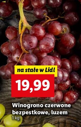 Lidl Winogrona ciemne bezpestkowe oferta