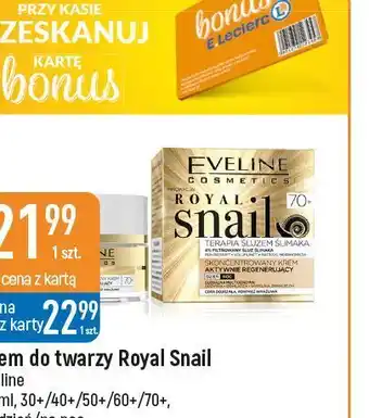 E.Leclerc Krem aktywnie regenerujący na dzień/noc 70+ eveline royal snail oferta