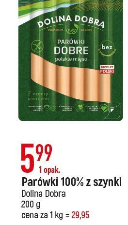 E.Leclerc Parówki 100 % z szynki dolina dobra oferta