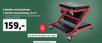 Lidl Leżanka warsztatowa i stołek warsztatowy, 2 w 1 oferta