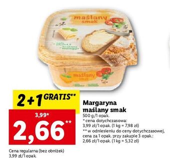 Lidl Margaryna maślany smak oferta