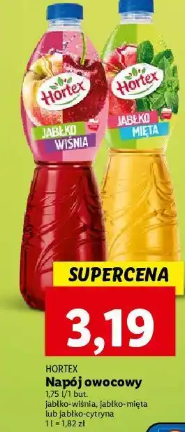 Lidl Napój jabłko-mięta hortex oferta