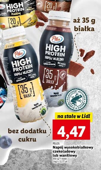 Lidl Napój czekoladowy pilos high protein oferta