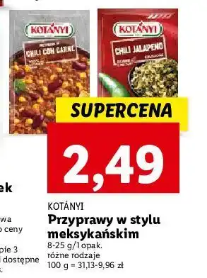 Lidl Przyprawa do chili con carne kotanyi oferta