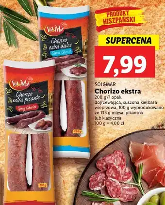 Lidl Kiełbasa chorizo extra dulce sol&mar oferta