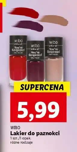 Lidl Lakier do paznokci wibo you're gorgeous! oferta