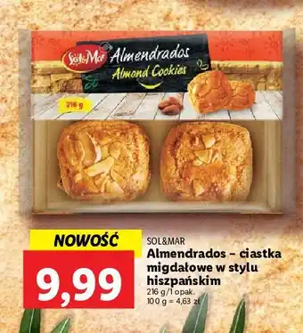 Lidl Ciastka migdałowe almendrados sol&mar oferta