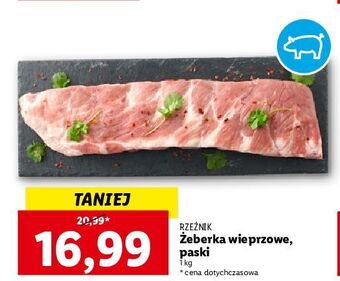 Lidl Żeberka wieprzowe paski rzeźnik codzienna dostawa oferta