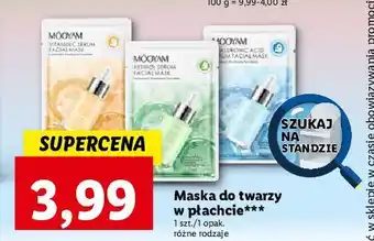 Lidl Maseczka w płacie z witaminą c mooyam oferta