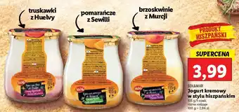 Lidl Jogurt kremowy brzoskwiniowy sol&mar oferta