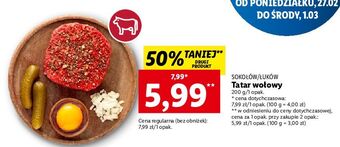 Lidl Tatar wołowy łuków oferta