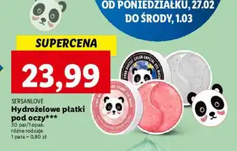 Płatki hydrożelowe pod oczy sersanlove