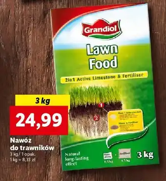 Lidl Nawóz do trawników grandiol oferta