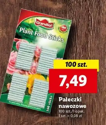 Lidl Pałeczki nawozowe grandiol oferta