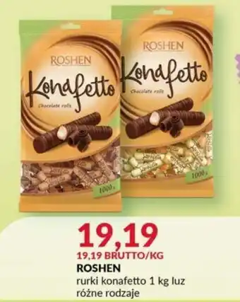 Eurocash Roshen Rurki konafetto 1kg luz oferta