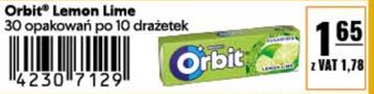 Eurocash Orbit Lemon Lime 30 opakowań po 10 drażetek oferta
