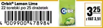 Eurocash Orbit Lemon Lime 22 torebek po 25 drażetek oferta
