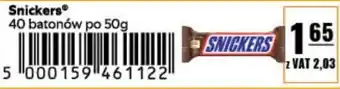 Eurocash Snickers 40 batonów po 50g oferta