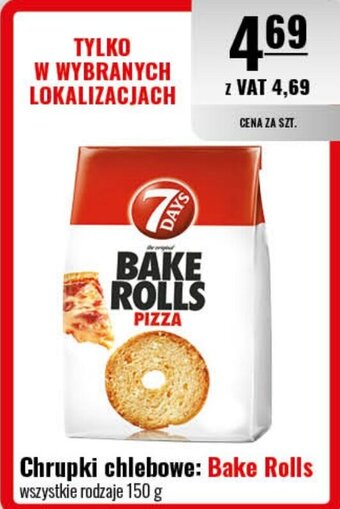 Eurocash 7Days Chrupki chlebowe Bake Rolls 150g oferta