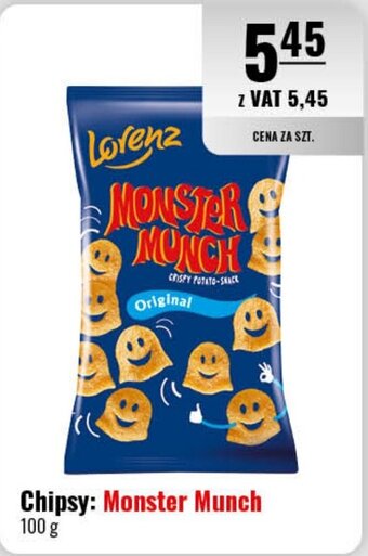 Eurocash Lorenz Chipsy Monster Munch 100g oferta